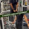 Howffite D Row Handle Cable Attachment for Weight Workout Tricep
