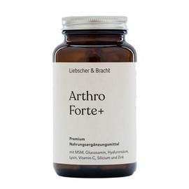 Liebscher & Bracht Premium Dietary Supplement: Arthro Forte+ / 180 Capsules for 2 Months - for Joints, Spine and Fascia, Vegan, Lactose & Gluten Free