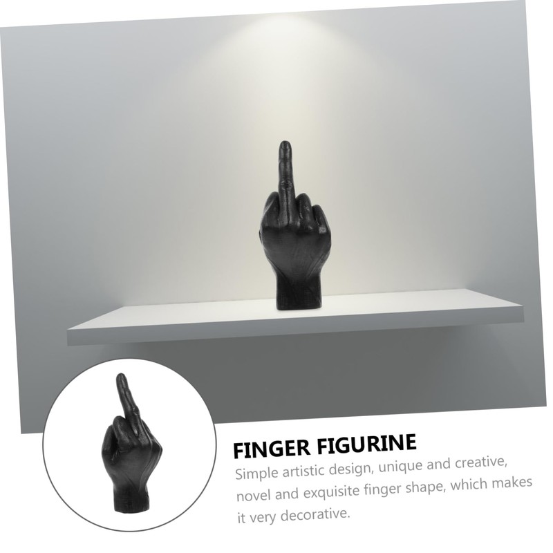 GRIRIW Finger Figurine Decorations Elegant Resin Hand Sculptures for Home