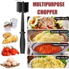 Meat Chopper, Meat Masher Multifunctional Heat Resistant Masher and Mix,