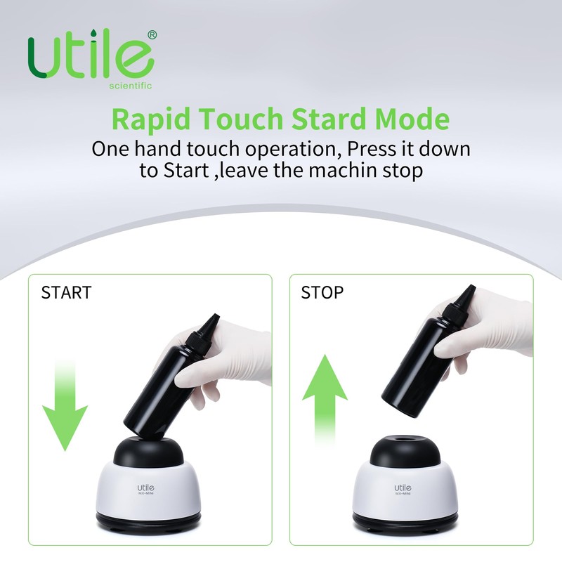Utile Mini Vortex Mixer with Touch Function, Lab Paint Shaker,