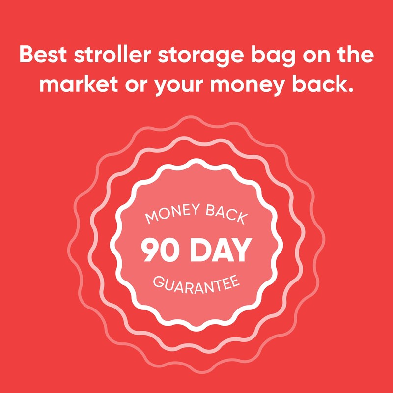 Hulsky Stroller Storage Bag - Premium USA Made Quality -