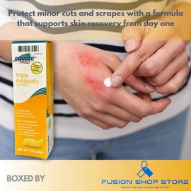 Equate Triple Antibiotic Ointment- Infection Protection, First Aid, 1oz (Pack of 1), Boxed by Fusion Shop Store