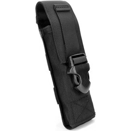 YONCONO Tactical Flashlight Pouch,Molle LED Torch Holster with Buckle EDC Organizer Case Belt Pouch for Outdoor Hunting Camping Hiking