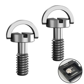 Set of 2 1/4 Inch Camera Mounting Screws, 1/4 Inch Screw Made of Stainless Steel, Tripod Screw 1/4 Inch, Tripod Screw Clear Thread, Quick Release Screw, for Camera Tripod, Quick Release Plate