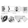 Litensh Hasp Lock Padlock Gate Bolt Door Bolt Lock with