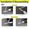MJW Foldable Scalpel Handle No. 3 with 10 Blades Scalpel