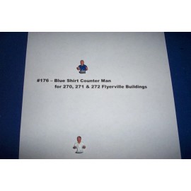 American Flyer Parts - Counter Man - Blue Shirt-Flyervil