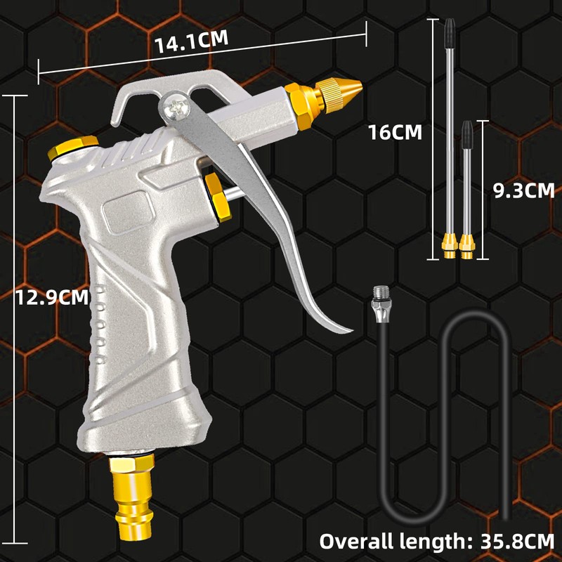 Compressed Air Gun with 4 Nozzles & BSP European Style