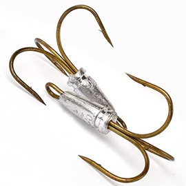Large Fishing Hooks Weighted Hooks Treble Hook Snagging Hooks(6/0 8/0 10/0 12/0 14/0 16/0) (12/0-2pcs)