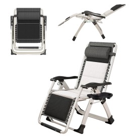 Meulbaty Foldable Patio Lounge Chair Zero Gravity Chair Adjustable Reclining for Adult