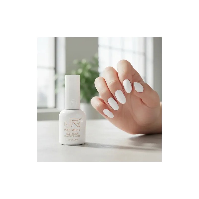 Gel Blanco Jr Para Uñas 15ml Esmalte Semipermanente Uv-led