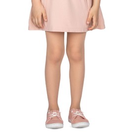 looksy Tonia Basic Lightweight Girls Tights with Smooth Foot 20 Denier Semi-Transparent Tights Ballet Dance School Uniform Stockings, natural