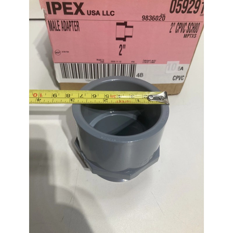 IPEX 2" INCH CPVC SCHEDULE 80 MALE ADAPTER SOC x