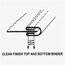 CoverStitch Machine Binder, Double-Fold Binding Attachment Post Mount Type (Size 1 -3/8")