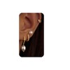 Gold Pearl Earrings for Women,Huggie Small Stack Cartilage Stud Hoop