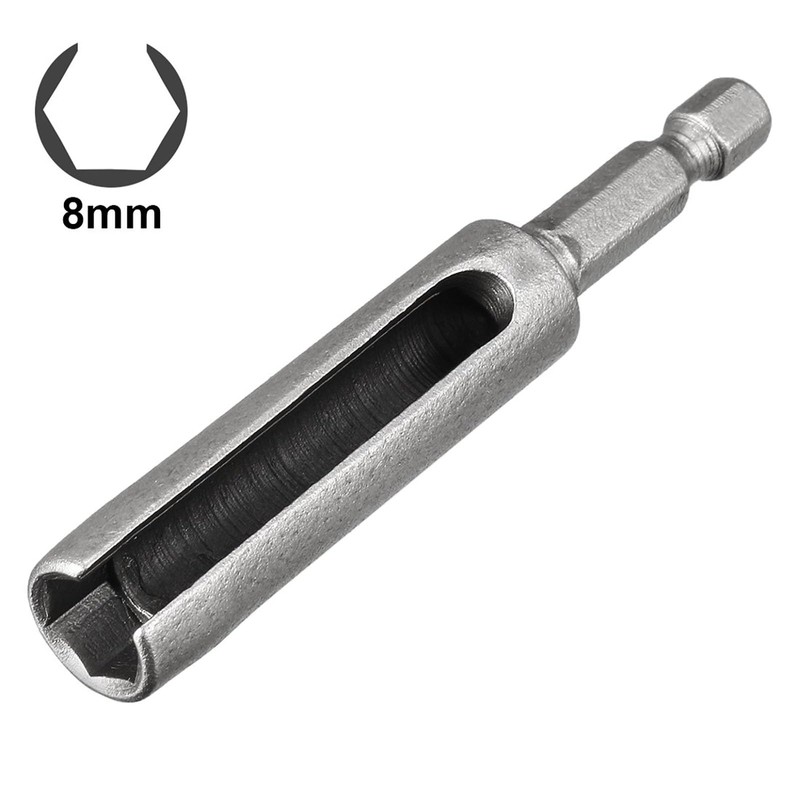 TA-VIGOR 8mm Nut Driver, 1/4 Quick-Change Hex Shank Slotted Drill