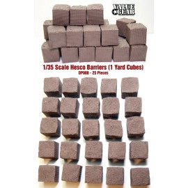 Value Gear 1/35  Hesco Barriers 1 Yard Cubes 25 Pieces - Value Gear Details DP008