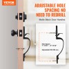 VEVOR Front Door Handle and Deadbolt Set Matte Black Front