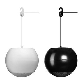 OSD Audio Sphere 6.5" Indoor Hanging Pendant Speaker (Single Black) Reinforced Cable Suspension 70V and 8 Ohm