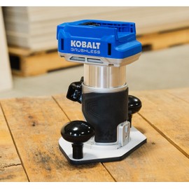 Woodhaven 8391 Trim/Compact Router Bit Hole Plate for KOBALT 24V Made in the USA