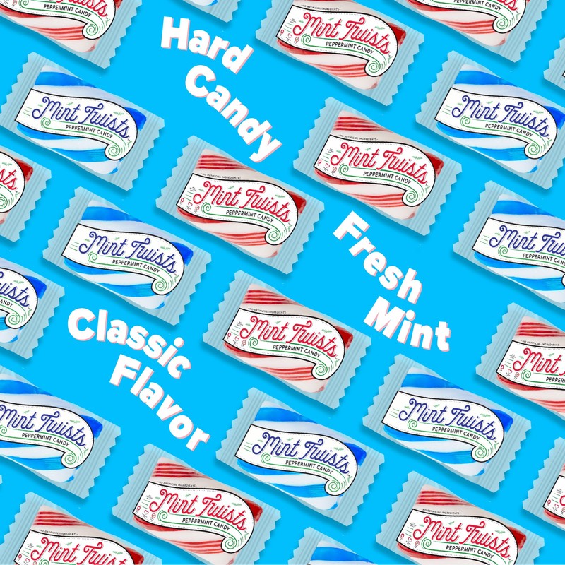 Atkinson Jumbo Red & White Mint Candy Sticks - 52