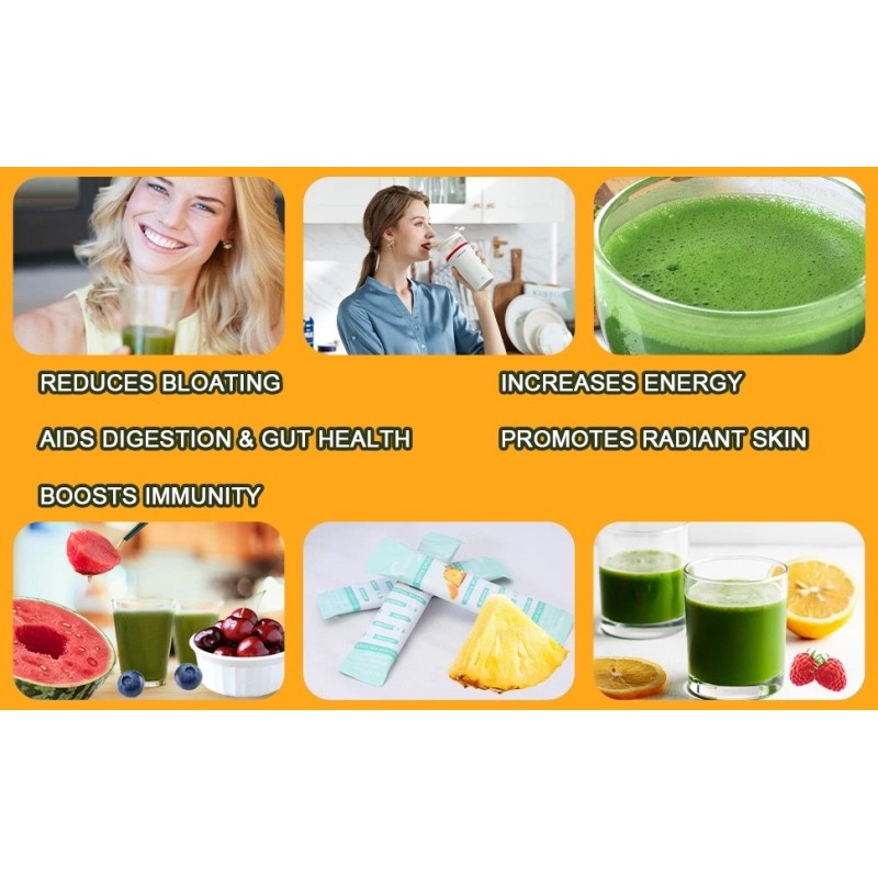 EOCUTE Super GREEN Powder Bloating Relief Gut Health & More