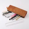 Slip-On Pen Case, PB Zipper Pen Case, L, IPV-6501, Cognac