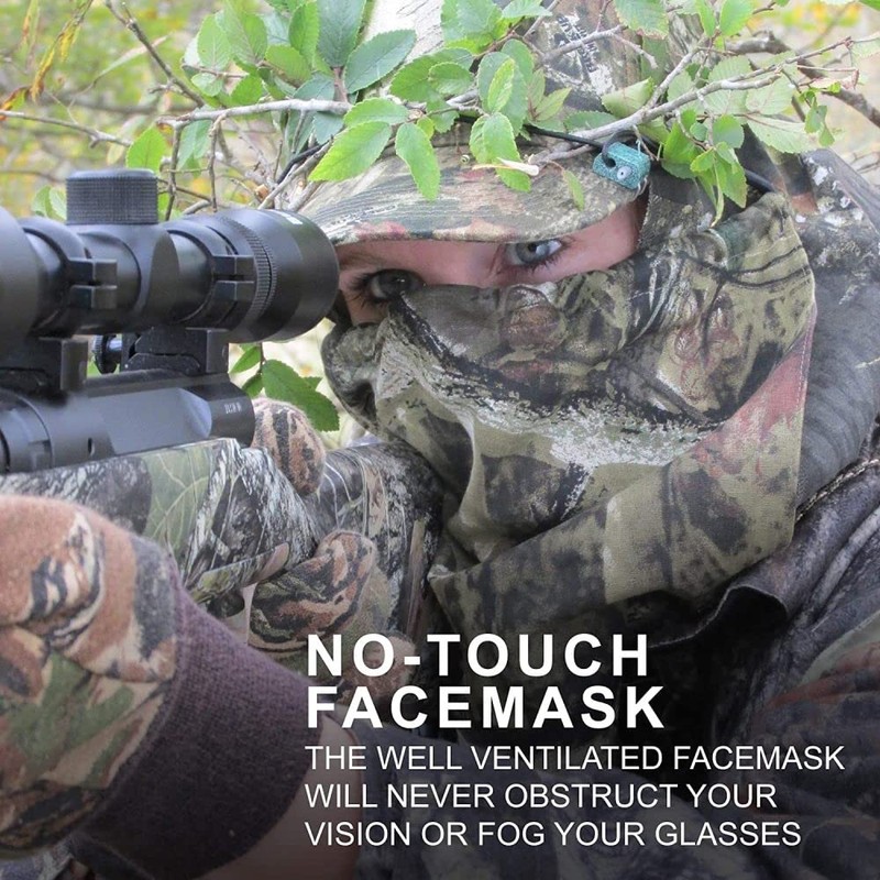 BunkerHead Bug Mesh Camo Head Concealment System, Mossy Oak Breakup