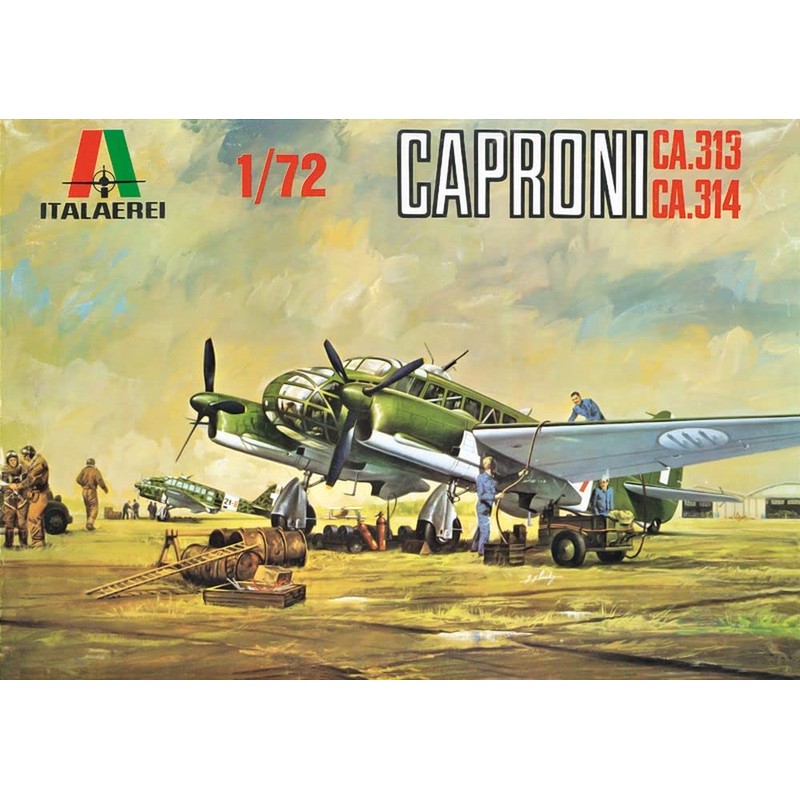 Italeri 0106 1:72 Caproni CA.313/314 Vintage Building Kit, Standing Model