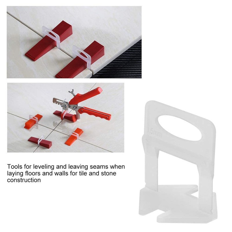 100Pcs Tile Leveling System Clips DIY Tiles Leveler Spacer Tile