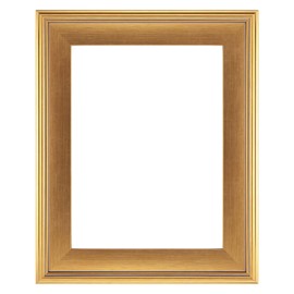 Cardinali Plein Aire Gold Frames for Canvas Art - 16x20-3" Wide Moulding with Raised Edge -1/2 Rabbet Depth - Timeless Frame for Canvas - Made in USA