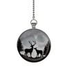 Gotham Decor Buck and Doe Deer Evergreen Forest Glow in