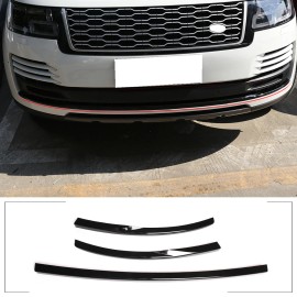 car-attention For Range Rover HSE Vogue L405 18-21 Black Front Bumper Grille Body Molding Trim