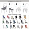BOGUANG Waterproof Dining Chair Cover,Spandex Fabric Fit Stretch Chair Slipcover,Removable