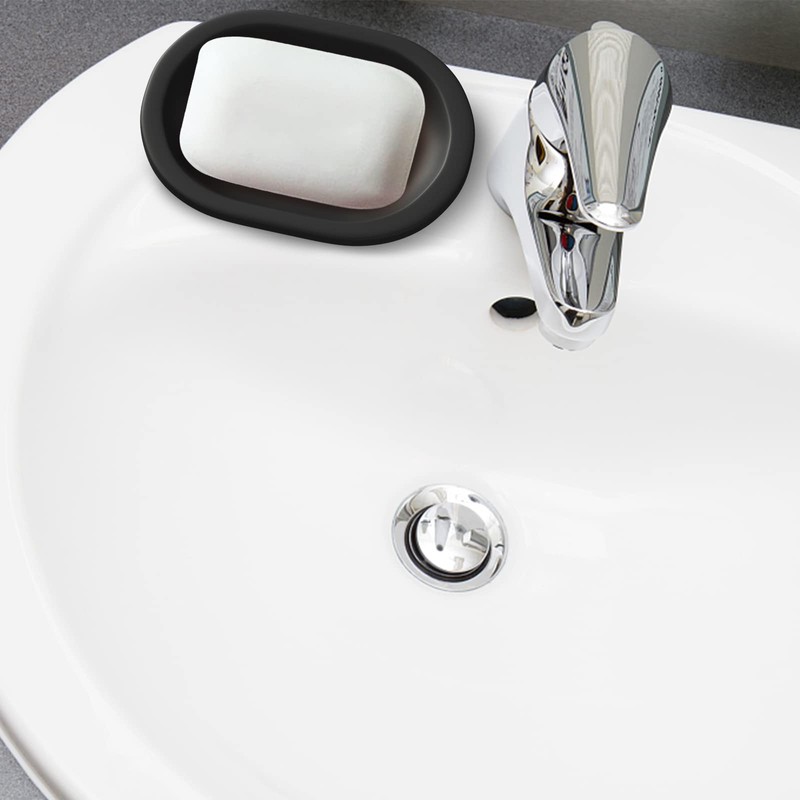 Qudubuy 2-Pack Plastic Soap Holders with Drip Tray, Double Layer