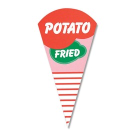 Heiko Food Packaging Materials Triangle Potatoes, Small, Pack of 100