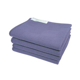 Imabari Towel Face Towel by Sotaro Miyagi Design pt Collection CHECK Pattern Tissue Weave 3 Piece Set 13.4 x 33.9 inches (34 x 86 cm) PT-FT3 (LAVENDER GRAY)
