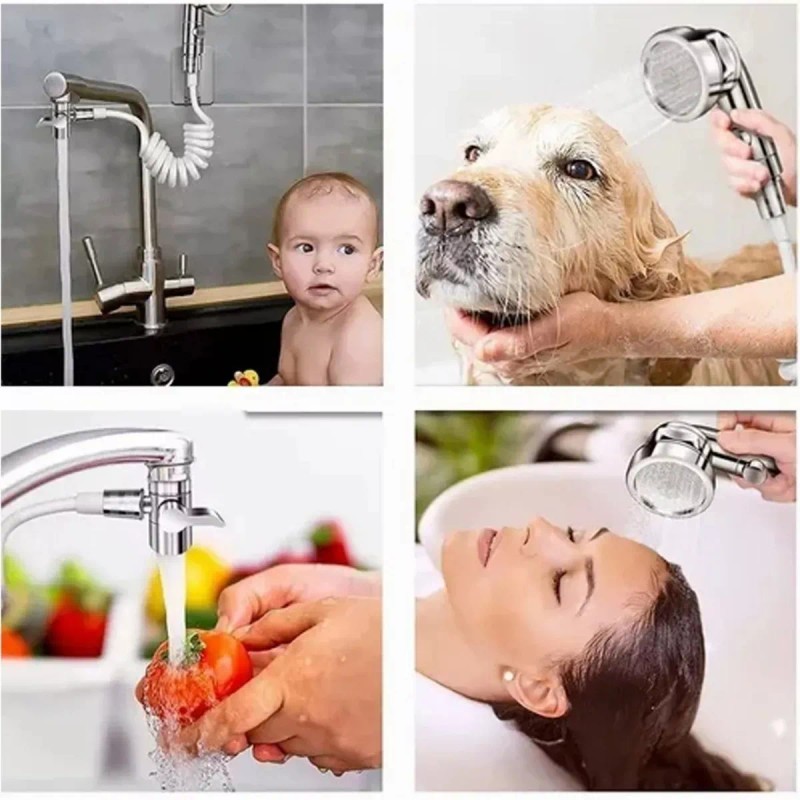 Total Supplier Manguera Filtro Regadera Extensible Lavabo Grifo Flexible