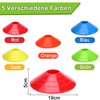 Pack of 25 Marker Cones, Football Cones with Locking Strap