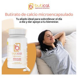 Butical Butirato De Calcio 60caps 500mg Prebiotico Posbiotic Sabor Sin Sabor