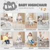 Kinder King 8 in 1 Baby High Chair, Coverts to