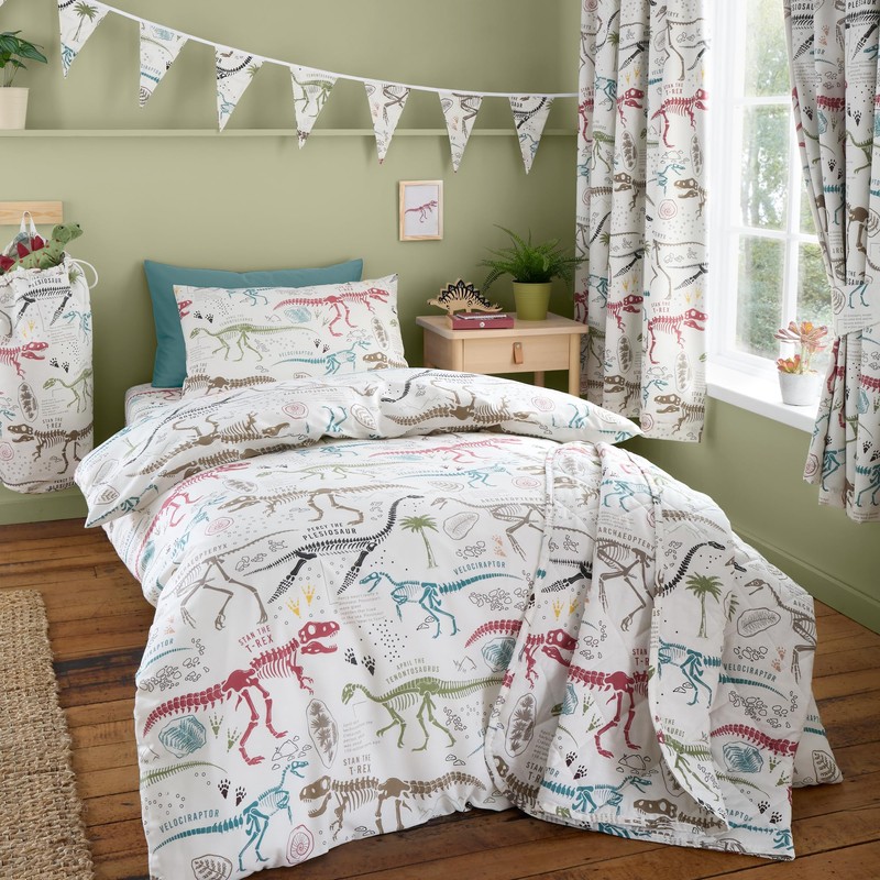 Happy Linen Company Girls Boys Kids Dino Explorer Dinosaurs T-Rex