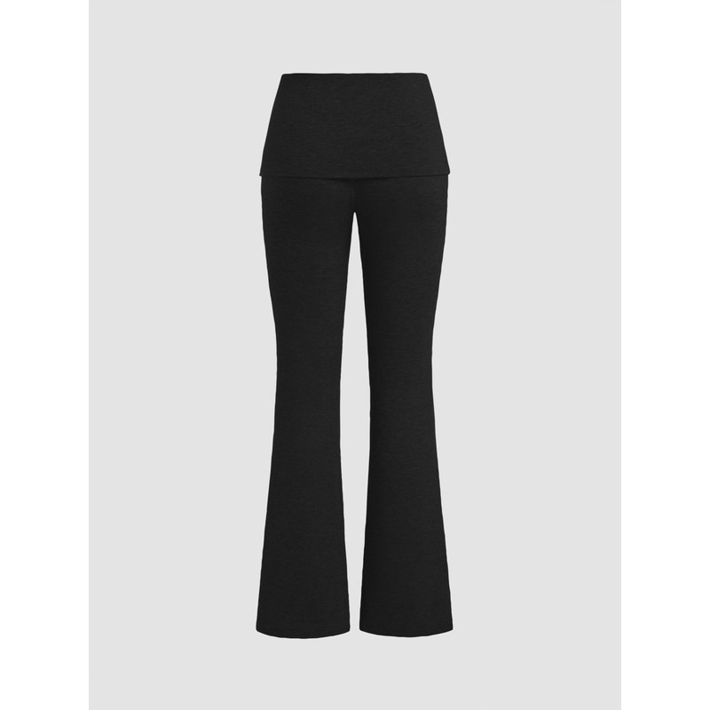 CIDER Flare Leggings for Women Low Waist Flared Trousers Jersey