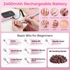 Wea&Hea Professional Electric Nail Drill, 50000 RPM Rechargeable Cordless E-File
