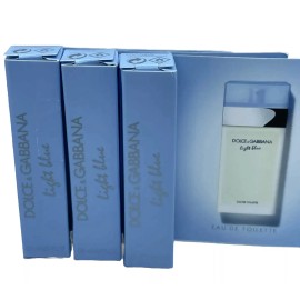 Dolce&Gabbana 3 Pack | New | Dolce&Gabbana | Light Blue | Eau De Toilette | 0.02 fl oz | 0.8ml