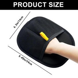 Double sided cat grooming glove - pet grooming gloves - reusable hair remover for cats and dogs - ideal for washing, deshedding, and grooming - Perfect for both dog grooming glove and cat care