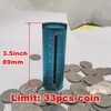 Pool Metal Aluminum Quarter Coin Holder, Spring Loaded, 33 Coin