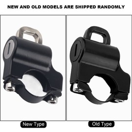 KIMISS 22mm Universal Helmet Lock for Motorcycle, Black Security Padlock with 2 Keys, Anti-Theft Helmetlock for Bike Accessories