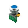 Alpinetech XB-30 30mm 1NO Momentary Push Button Switch (Blue)